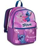 Zainetto Doppio Scomparto Lilo & Stitch Sac à dos avec deux compartiments, Lilo & Stitch, enfants unisexe, Aubergine, Taille unique, Moderne