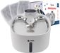 JC Pets Premium Fontaine à boire pour Chat et Chien - Fontaine à eau sans fil avec capteur - Fontaine pour chat - Gamelle automatique - Inox - Silencieux - Filtre à thé inclus - Blanc