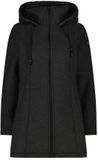 CMP Dames Parka met Vaste Capuchon - Carbone Mel. - Maat 34