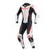 Alpinestars Stella GP-R7 1 Pièce Blanc Noir Rouge Fluo, Taille: 46