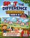 Spot the Difference: Farm Animals: 50 Color Picture Puzzles with 5 Differences in Every Puzzle for Kids Ages 4-8