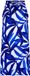 Pastunette Jurk Cobalt Leaves - Viscose - Bleu/Blanc - Sans manches - Taille 44