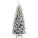 Sapin de Noël artificiel avec 150 LED avec support blanc 150 cm