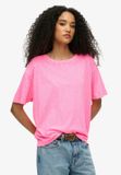 Superdry Studios Dropped Shoulder T-shirt Korte Mouwen Roze XS Vrouw