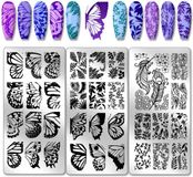 OEM Bol stuks nagel stempel, 36 patronen plant nagel stempelen plaat blad tak nail art stencils print nagel stencils roestvrij staal nagel afbeelding plaat voor nagel ontwerp print