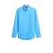 Tommy Hilfiger regular casual overhemd met linnen blauw