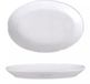 HENDI Ovale schaal – versterkte randen – hotelporselein – 330x225 mm – wit