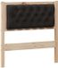 vidaXL Hoofdbord Massief Grenenhout Bruin en Zwart 80 cm