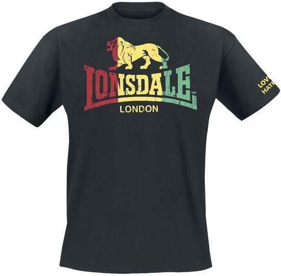 Lonsdale London Freedom Heren T-shirt - zwart - XXL