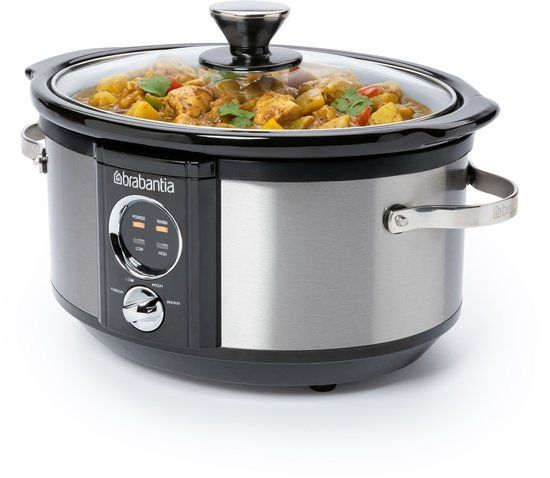 Brabantia BBEK1081 Slowcooker - 3.5 Liter - Zilver