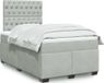 Maison Exclusive - Lit boxspring avec matelas, gris clair, 120x190 cm, velours