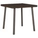 VidaXL Tuin salontafel rechthoekig 40x40x37 cm poly rattan bruin