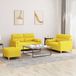 Maison Exclusive - Ensemble de canapés 3 pièces avec coussins, tissu jaune clair