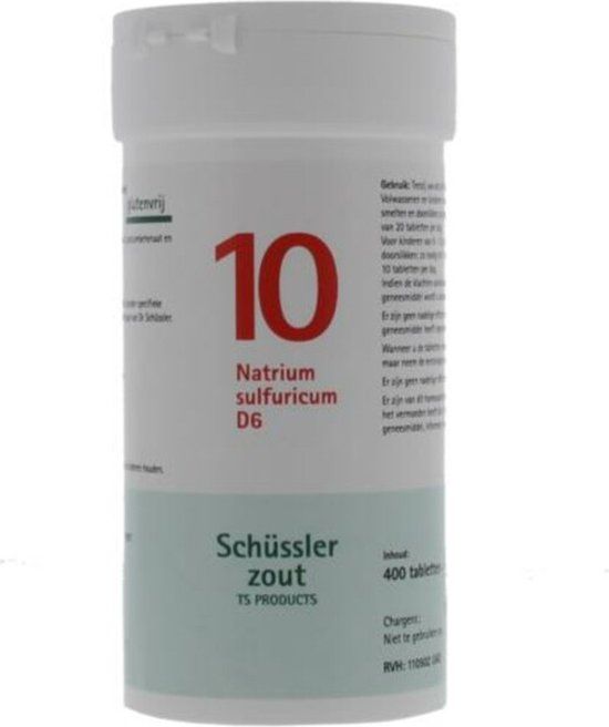 Pfluger Schussler Zout nr 10 Natrium Sulfuric D6 - 400 tabletten