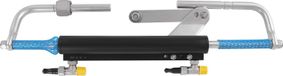 Direction hydraulique pour hors-bord - Ensemble complet pour bateaux - Convient aux moteurs jusqu'à 90 ch - Pompe de 68 cm³ - Pression de 200 bar - Diamètre de tuyau 0,8 cm - Fabriqué en aluminium et acier inoxydable - Noir
