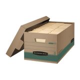 Bankiers Bankers Box STOR/File 1270101 Opbergdozen, middelgroot, FastFold, afneembaar deksel, 100% gerecycled, brieven, 12 stuks