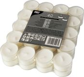 Conpax Candles Waxinelichtjes - 40x stuks - 4 branduren - theelichtjes - transparante behuizing - polycarbonaat