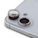 Protection d'objectif d'appareil photo pour iPhone 16/16 Plus Fixed Glitter - Rose