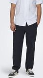 ONLY & SONS Broeken ONSSINUS Loose fit Katoen/Linnen Joggingbroek Heren Navy Blauw L