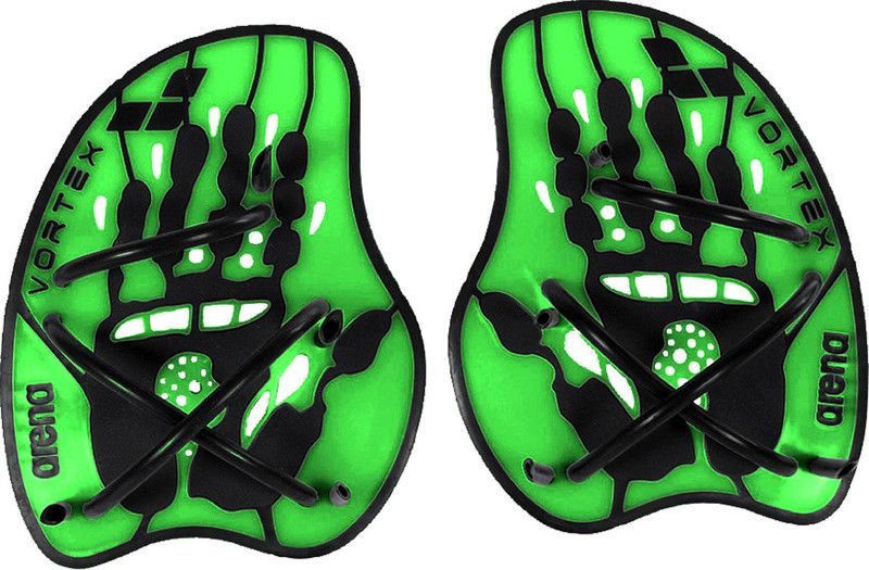 Arena Vortex Evolution Handpaddel - acid lime-black