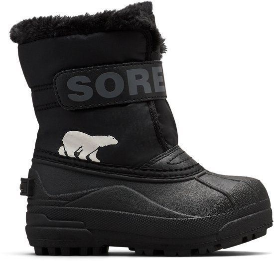Sorel CHILDRENS SNOW COMMANDER™ BOOT Youth Unisex Little Snowboots - Black, Charcoal - Size 29
