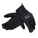 REBELHORN Gap III Leren motorhandschoenen voor mannen, geitenleer, enkelbeschermers, ventilatie met 3D-polyester mesh-inzetstukken
