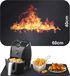 Impact Life Tapis résistant à la chaleur et ignifuge pour la protection des appareils de cuisine - Noir, 60x40 cm