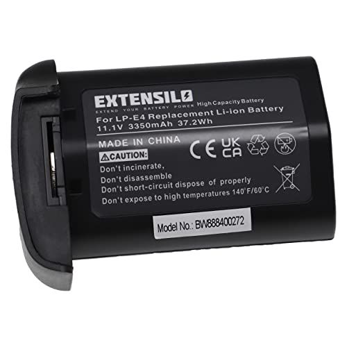 EXTENSILO Batterij compatibel met Canon EOS 1DX Mark 2 camera, DSLR (3350 mAh, 11,1 V, Li-Ion)
