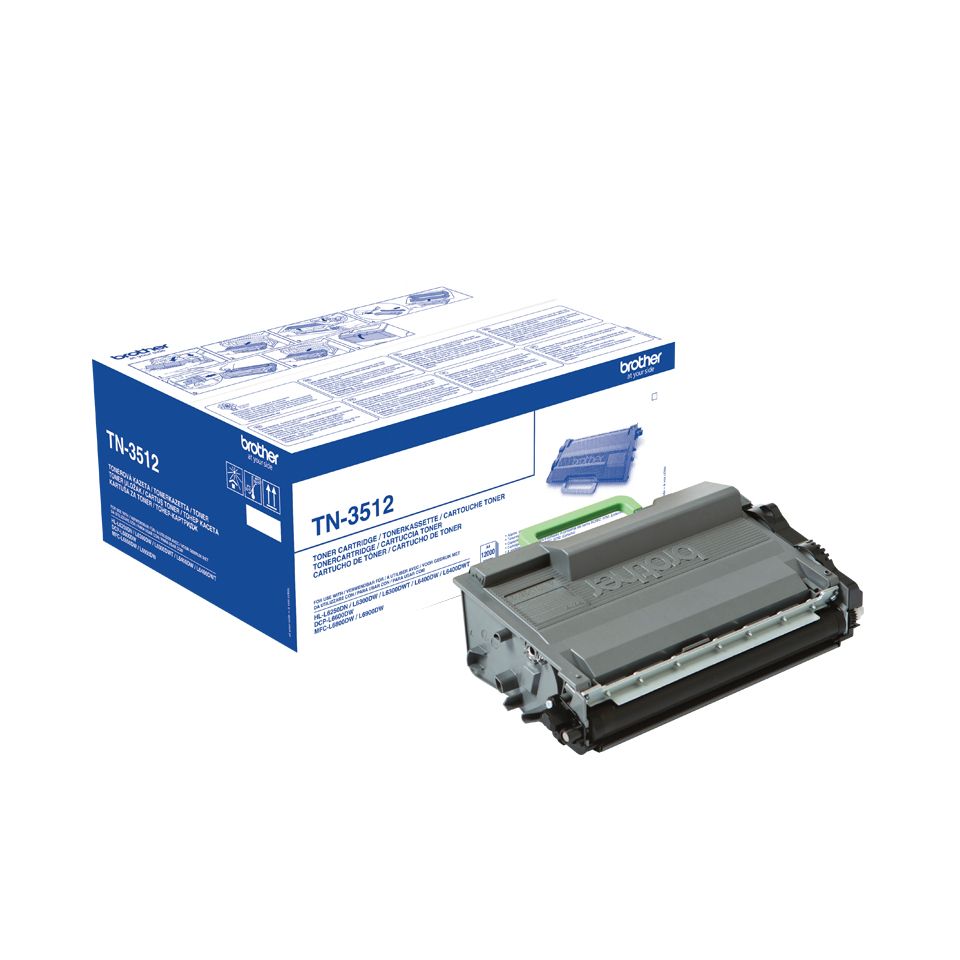 Brother TN-3512P Black Toner Cartridge - Original - 12,000 Pages