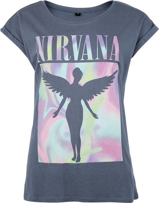 Nirvana In Utero Crystals Dames T-shirt - blauw - M