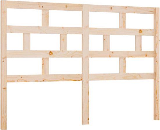 vidaXL Hoofdbord - 141x4x100 cm - Massief Grenenhout