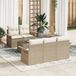 vidaXL - Canapé - 6 pièces - Beige - Polyrattan