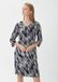 Comma Crêpejurk met patroon met 3/4 mouwen, 59a7_navy, 46