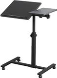 Merkloos / Sans marque Wan GmbH Laptop Tafel - Bureau Verstelbaar - Flexibel Werken - 360° Draaibaar - 60-90 cm Hoog - Zwart