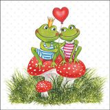 Ambiente Lunch Servetten - Frogs in love