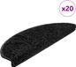 vidaXL Trapmatten 20 st 65x21x4 cm Zwart