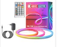 Horoz Electric LED Strip/Led Neon Set Digitaal - 5 Meter - 5050-60 - RGB - Waterdicht IP65 - Afstandsbediening - 12V