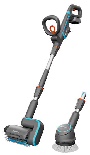 GARDENA AquaBrush Universal - Draadloze Terrasreiniger - Excl. Accu - 2 Borstels