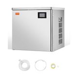 VEVOR Machine à glaçons Capacité 163 kg/24 h Tête uniquement, Appareil de préparation de glaçons avec fonction autonettoyage, en acier inoxydable, avec panneau de commande intelligent, cuisine bar