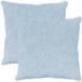 vidaXL Kussensloop 2 st HEERLEN Lichtblauw 60 x 60 cm Nep Konijnenbont