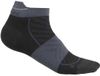 Icebreaker Chaussettes de course Merino Run+ Ultralight Micro Femme Noir/Graphite Taille de chaussure 41-43