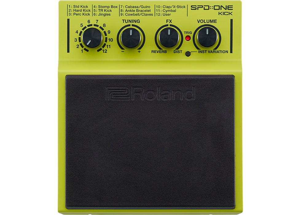 Roland SPD ONE KICK - Digitale percussiepad - Zwart/Geel