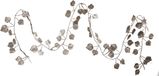 Othmar Decorations Kerstboom slinger - met bladeren - champagne - 200 cm - kunststof