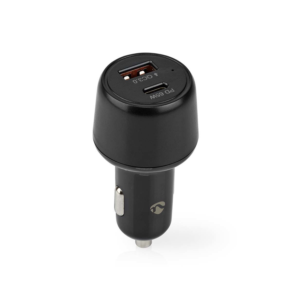 Nedis Autolader - 65W - USB-A & USB-C - Zwart