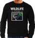 Bellatio Decorations Wildlife of the World Dieren foto sweater Aap - Zwart - Heren - XXL