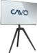 CAVO TV Ezel voor 45 tot 65 inch schermen tot 40 kg, Walnoot zwart gelakt, Max VESA 400 x 400 mm Draaibare universele houder voor platte & gebogen TV & Monitor