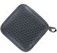 KÜCHENPROFI Joy pannenlappen, set van 2, hittebescherming tot 250 °C, siliconen, warmte-isolerend, met praktische ophanglus, 19,5 x 19,5 cm, zwart, bestand tegen hoge temperaturen