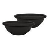 The HC Companies Plantenbak, Zwart, 13" (Pack van 2)