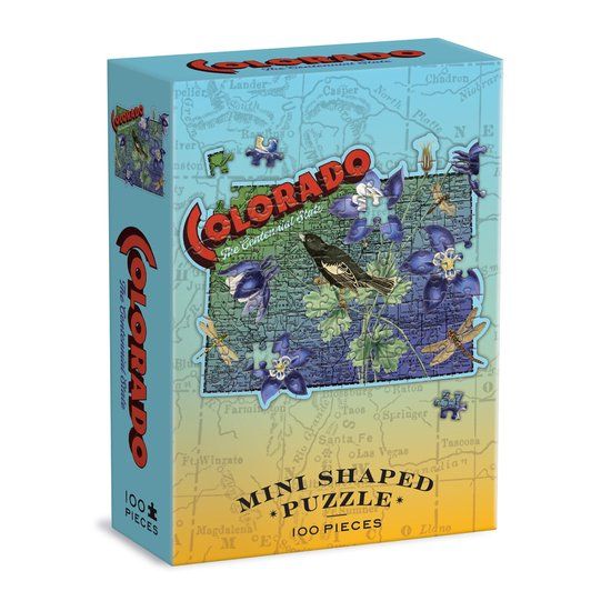 Galison Colorado Mini Shaped Puzzle