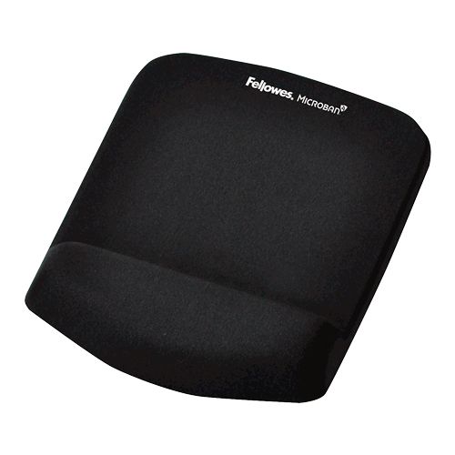 Fellowes PlushTouch Muismat met polssteun - Zwart